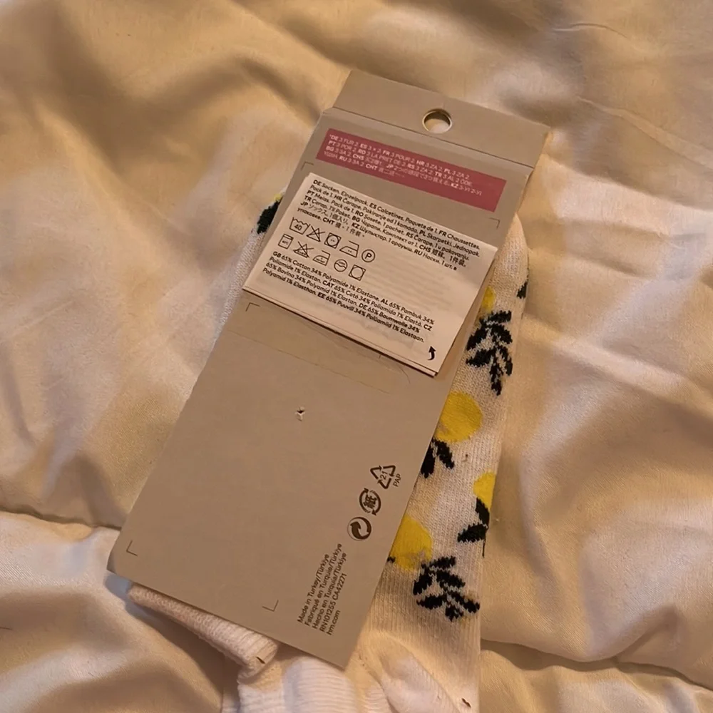 H&M Lemon Ankle Socks